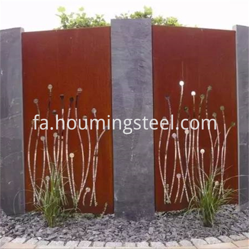 weathering steel screen